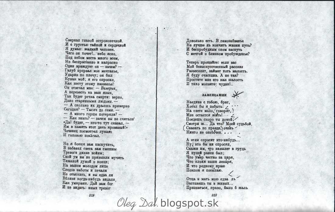 Михаил лермонтов — жалобы турка