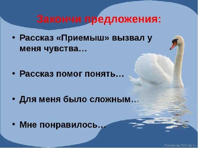 План пересказ рассказа Приемыш
