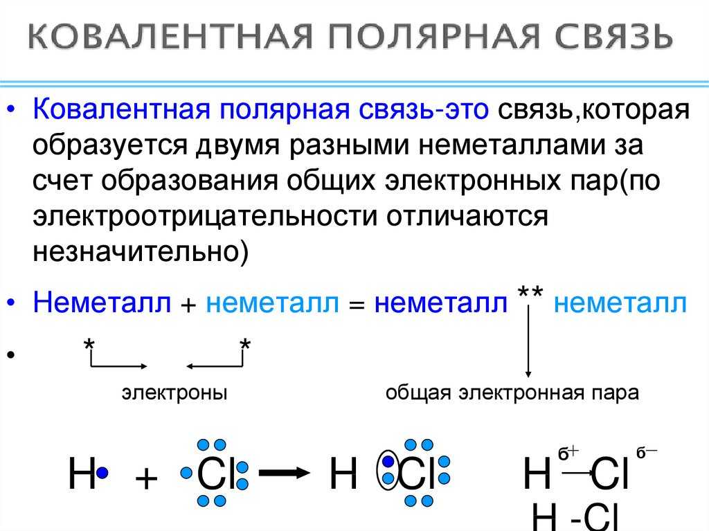 § 12. ковалентная полярная химическая связь