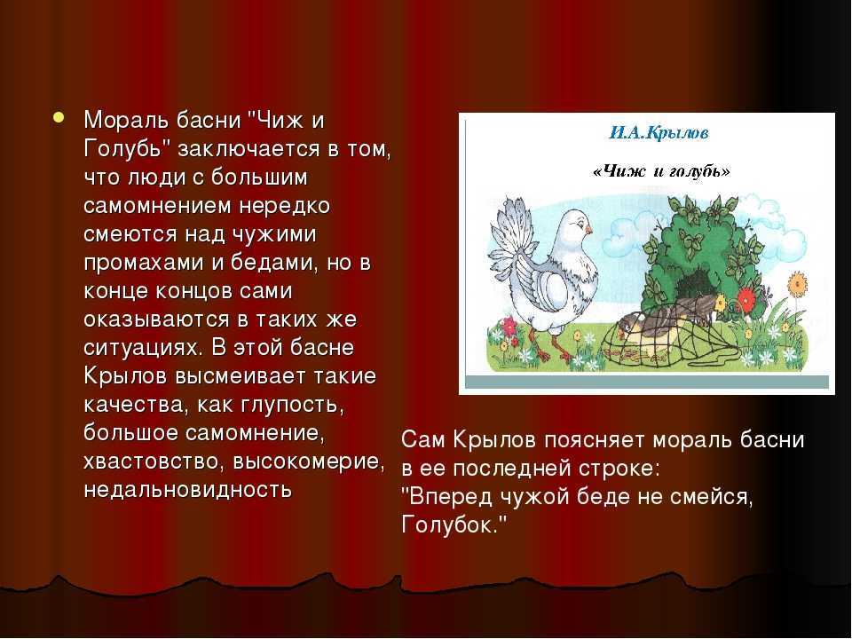 Урок литературного чтения, 3 класс. крылов «чиж и голубь»