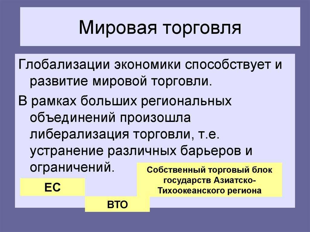 Международные экономические отношения: их формы и географические особенности.