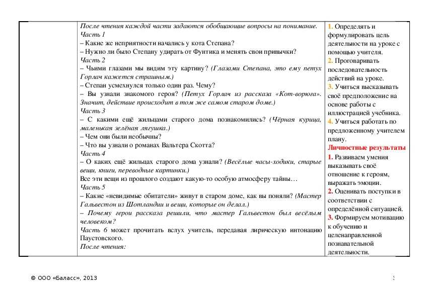 Читательский дневник 3 класс (образцы кратких содержаний и отзывы)