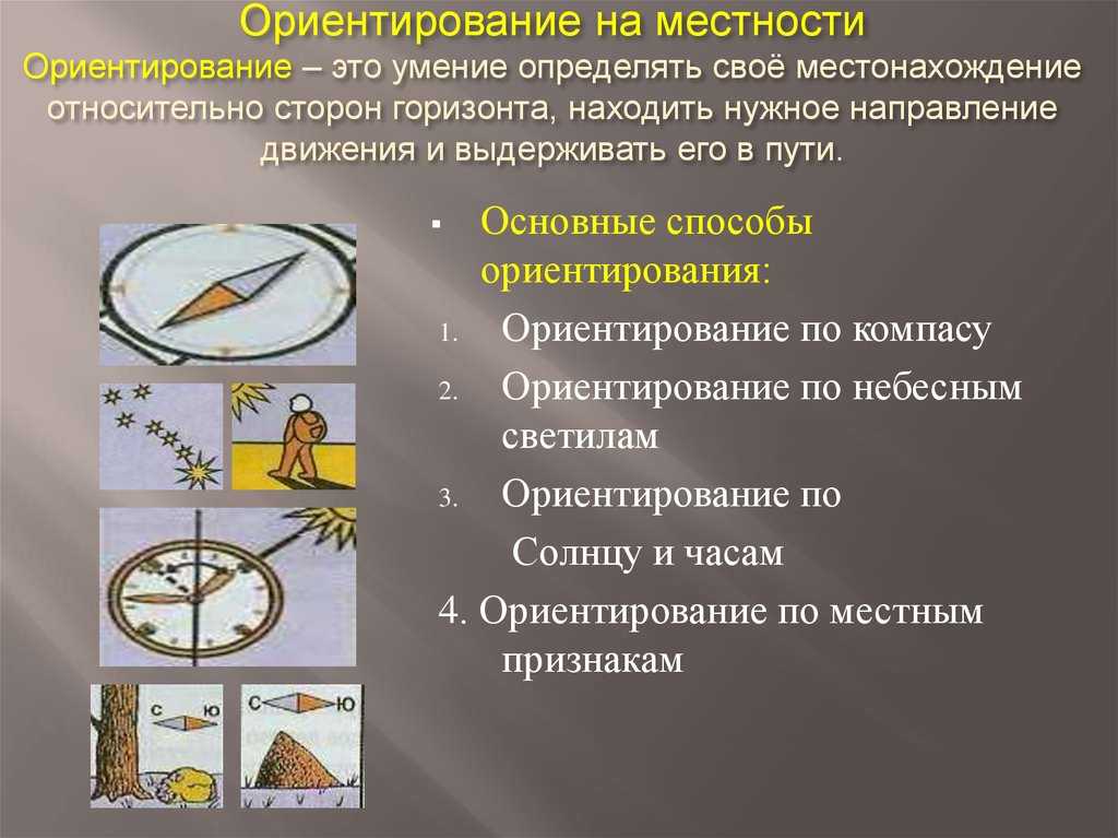 Ориентирование на местности и по плану |