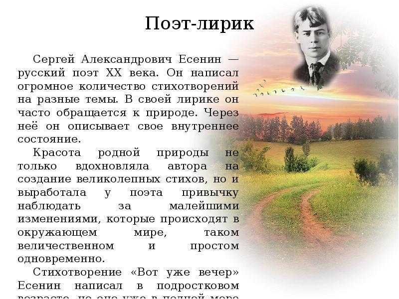 Анализ стихотворения есенина «край любимый! сердцу снятся…. сергей есенин