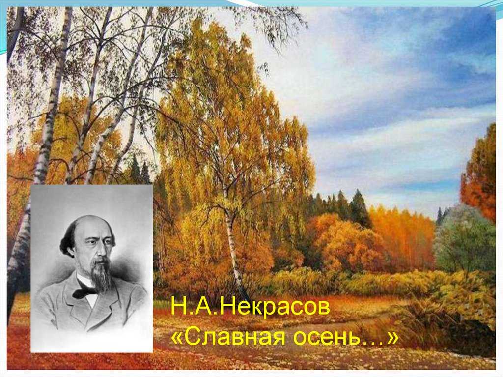 Анализ стихотворения некрасова осень. николай некрасов — славная осень: стих