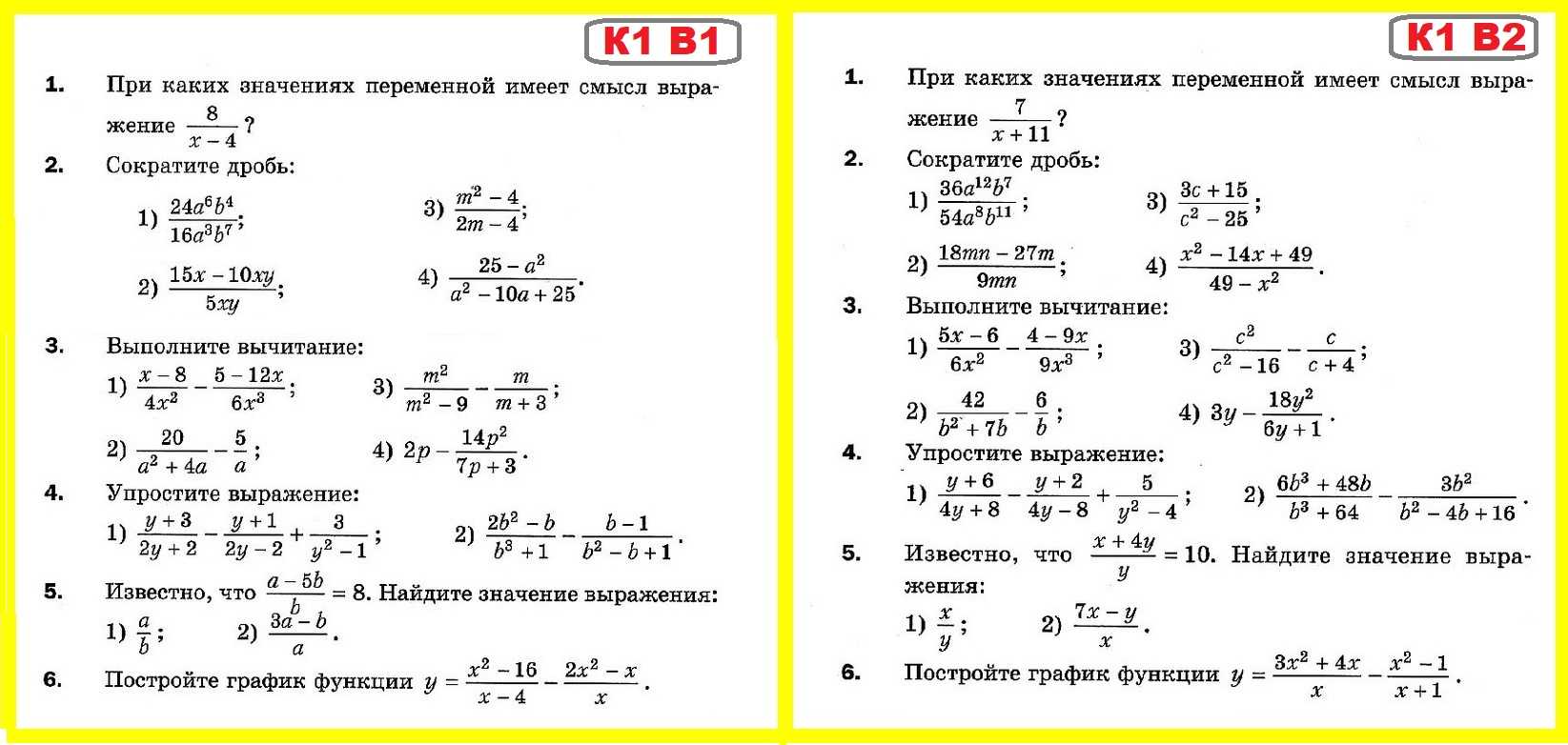 Учебник алгебра 8 класс мерзляк полонский якир