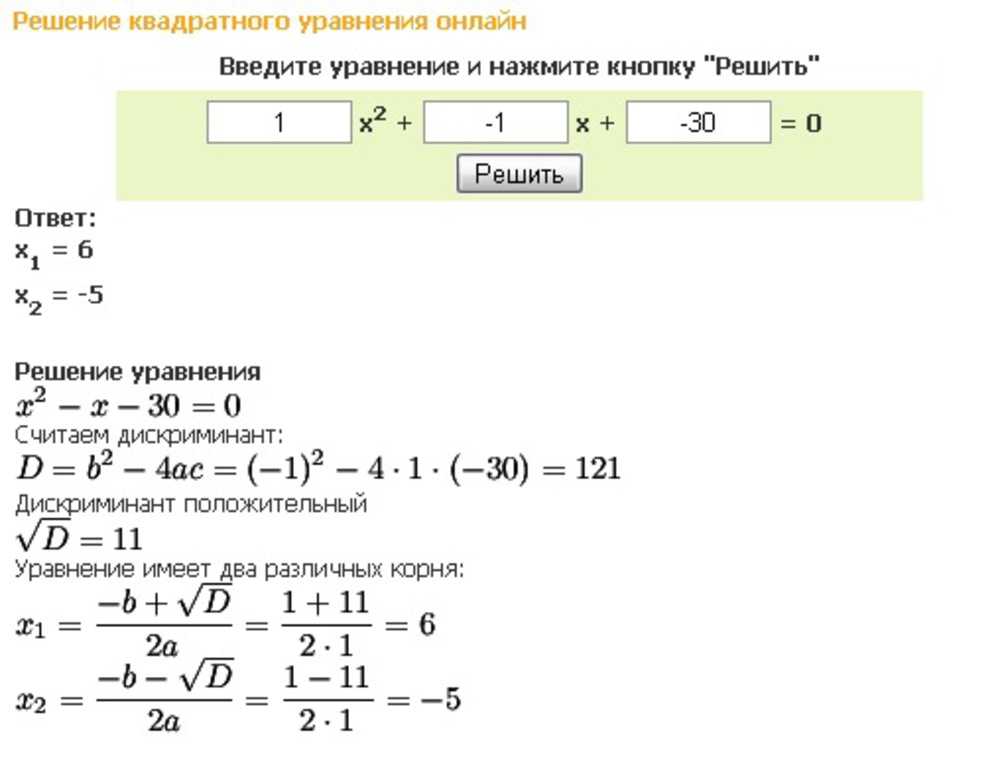 Дискриминант — определение, свойства, геометрический смысл