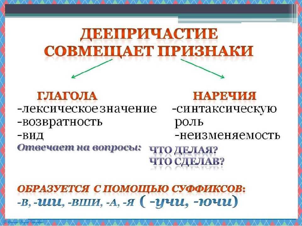 Деепричастие⭐️: что это такое, признаки, употребление в речи
