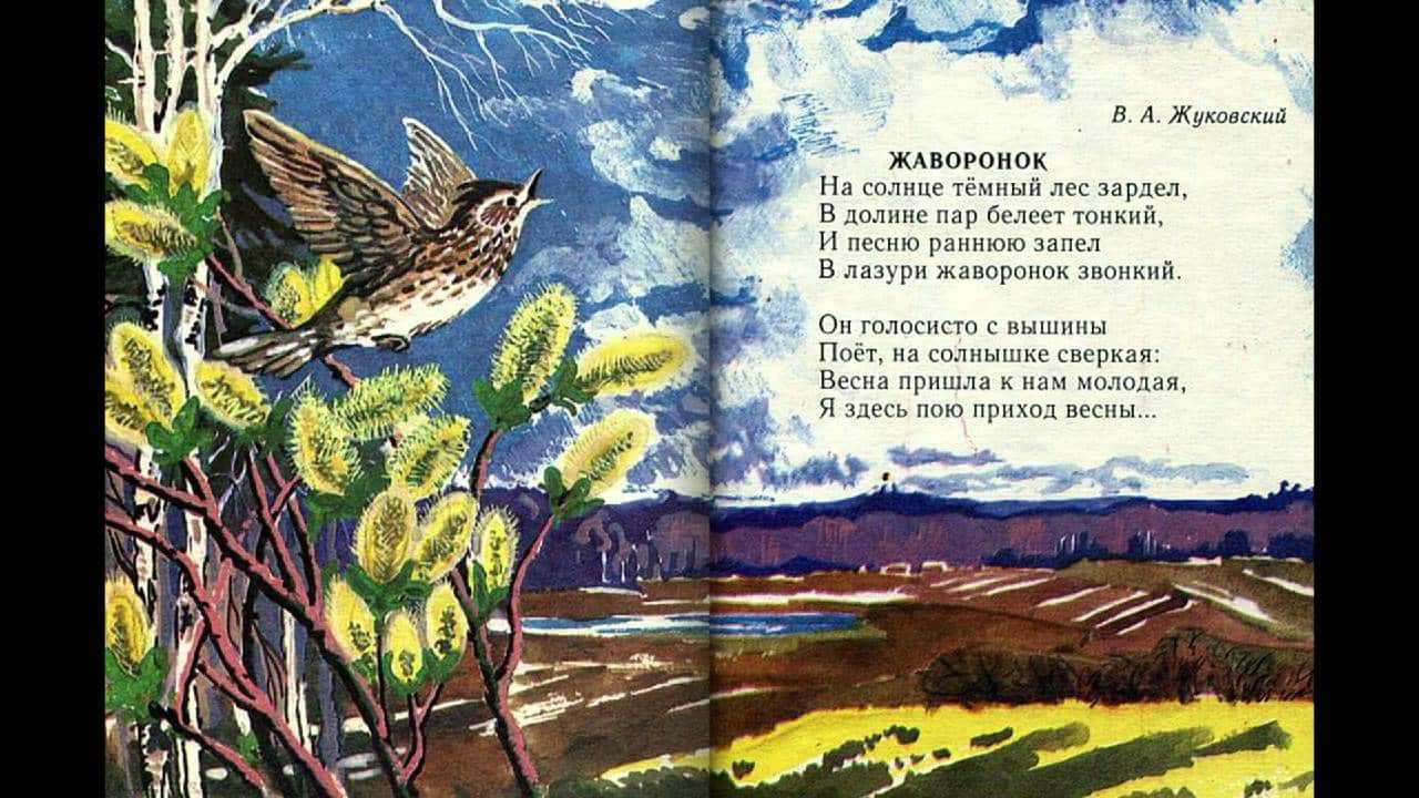 Кто написал жаворонок. анализ стихотворения жуковского «жаворонок». природа весной в стихах в. жуковского: анализ стихотворения "приход весны"