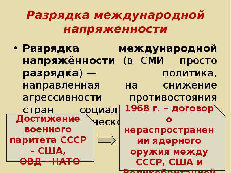 Урок 7: отношения в 1950-1980 гг - 100urokov.ru