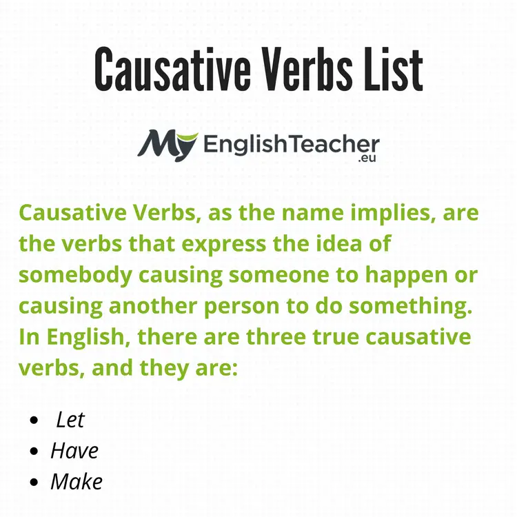 Causative verbs  