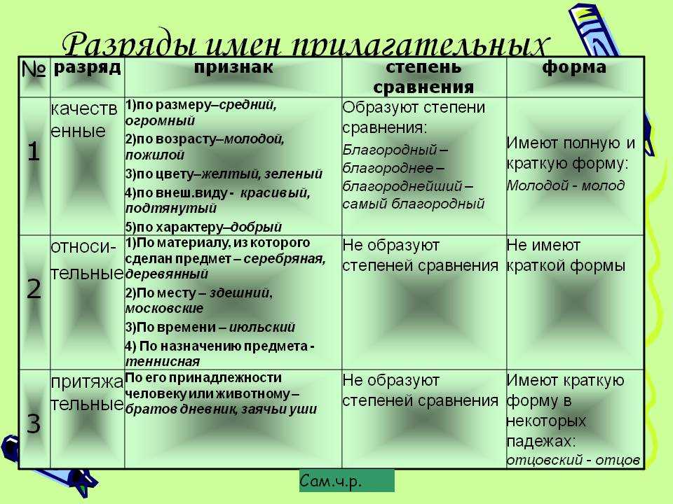 Что такое имя прилагательное в русском языке