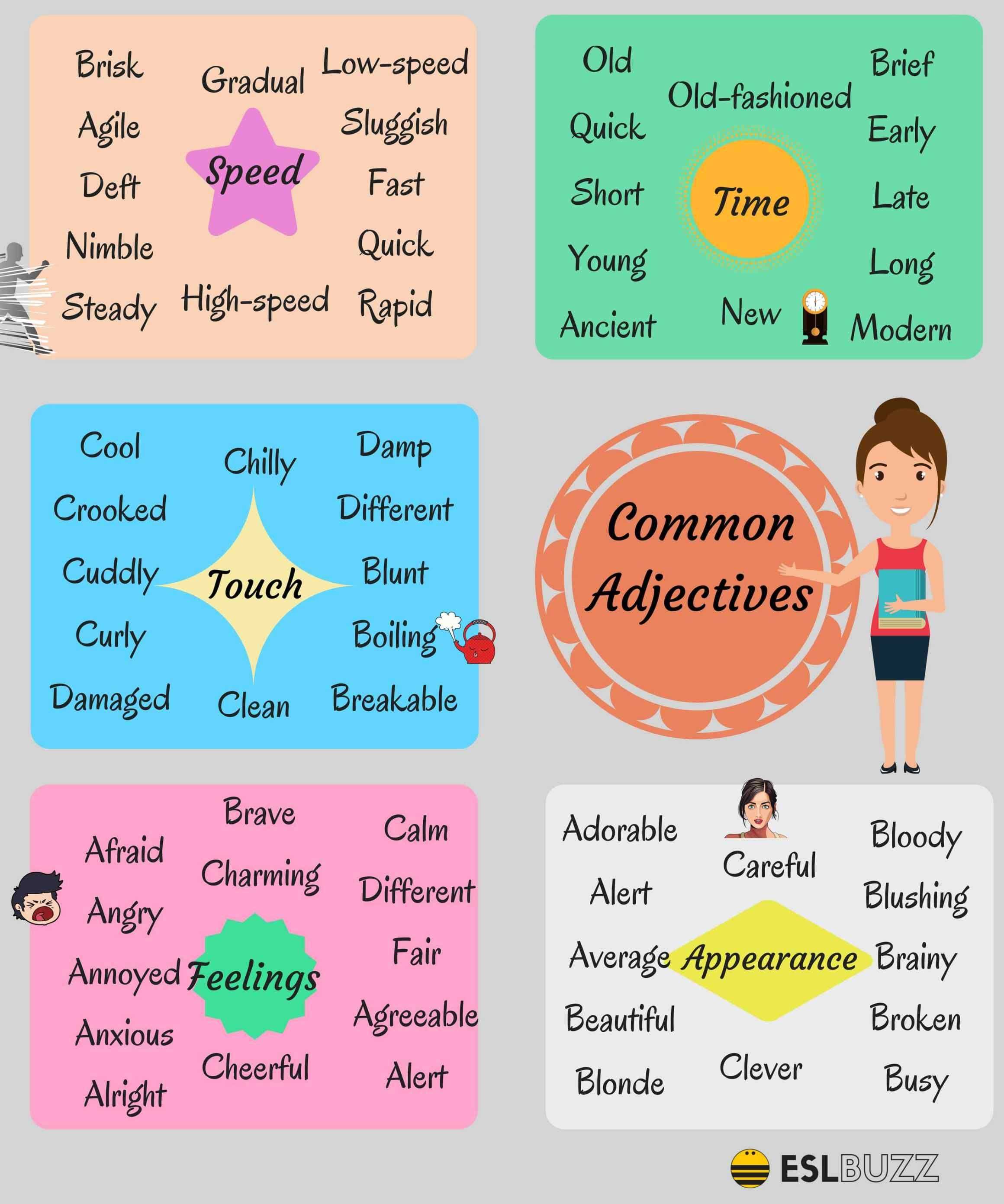 Adjectives: definition and examples