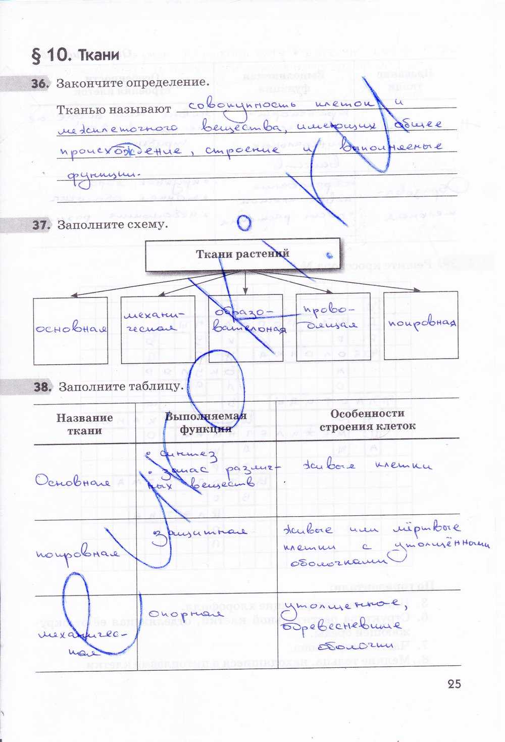 Гдз решебник по биологии 8 класс пасечник, швецов рабочая тетрадь просвещение