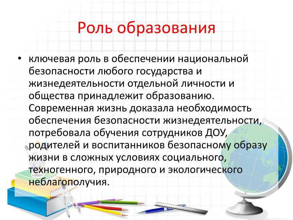 Роль образования в развитии общества и жизни современного человека