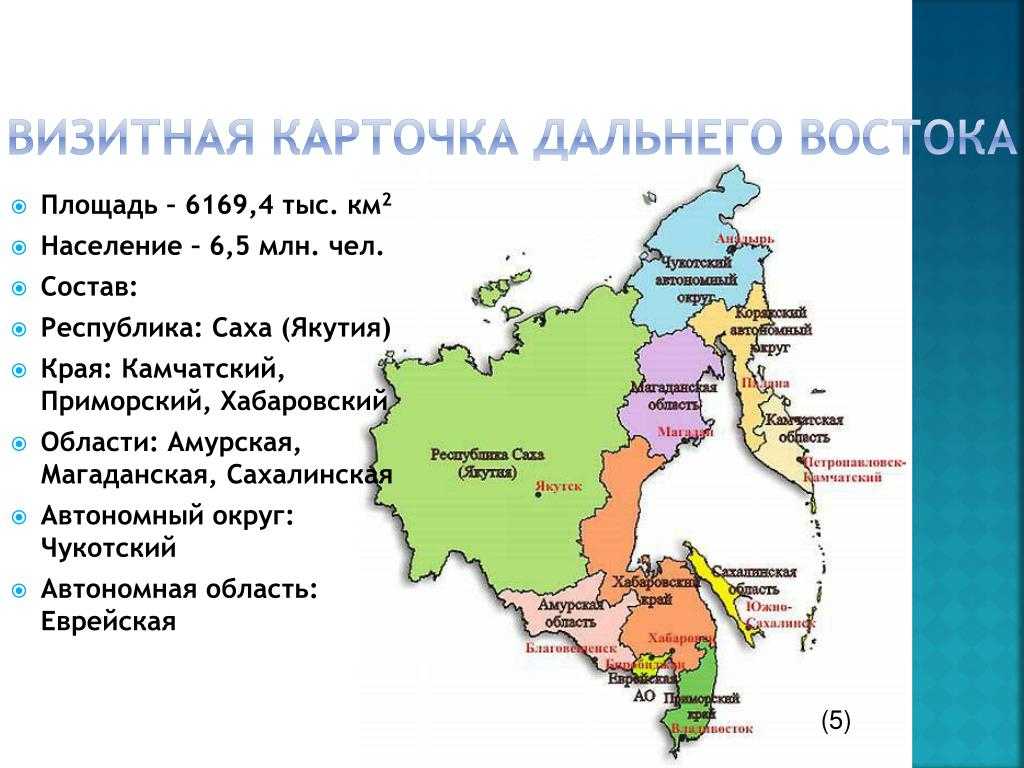 Что входит в дальний восток россии: города и регионы